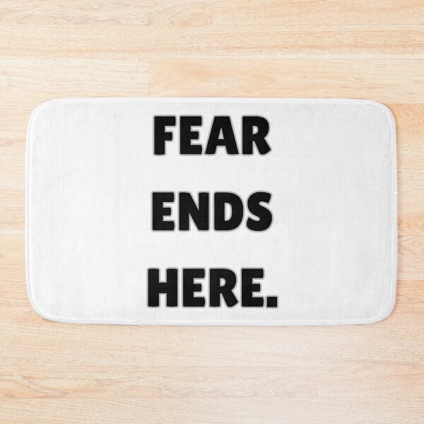 Item preview, Fear Ends Here | Motivational Quote T-Shirt | Bold Mindset Graphic Tee | Inspirational Streetwear designed and sold by UrbanEchoHub.