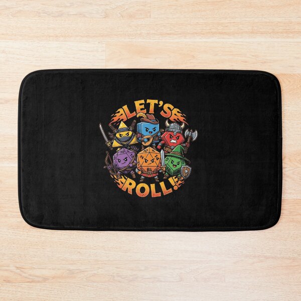 Item preview, Let's Roll Cute RPG Dice Mascots Tabletop Gaming Party designed and sold by AdyKurniawan.