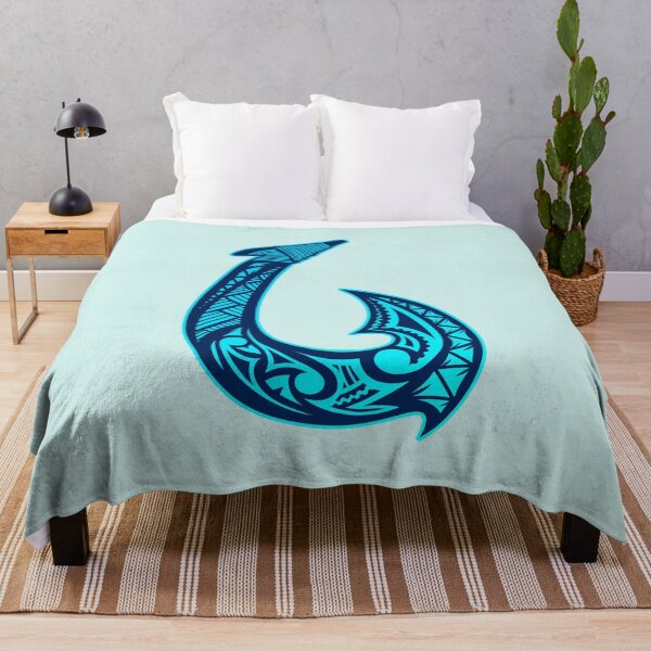 Item preview, Hei matau traditional maori hook BLUE designed and sold by MY NEW ZEALAND.