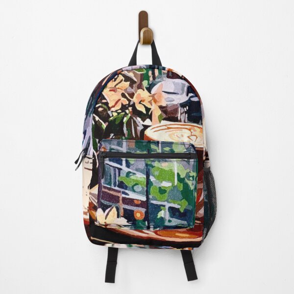 Item preview, Windowside Espresso cafe latte, rainy streetview designed and sold by SybilleKarylin.