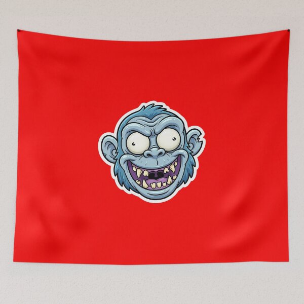 Item preview, Zombie Shark Cartoon Sticker 1 | Funny Undead Shark Face | Creepy Cute Monster Ocean Art | Horror Halloween Die Cut Sticker designed and sold by Bhaskar Digital Art.