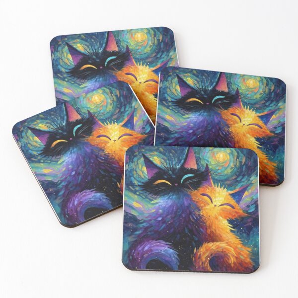 Item preview, Cat Drinking Beer Stary Night designed and sold by betsupha218.