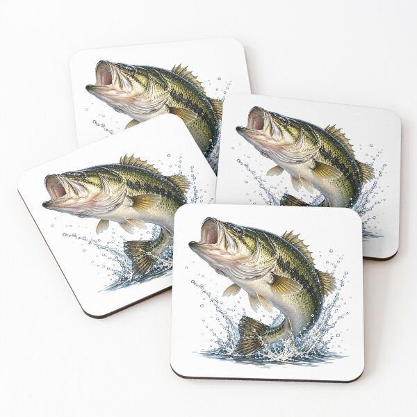 Item preview, Dynamic Largemouth Bass Splash Graphic - Angler Art   designed and sold by Jaideep Walia.