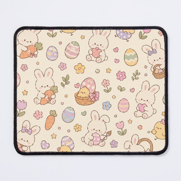 Item preview, A cute whimsical easter bunny pattern designed and sold by ellinnur.