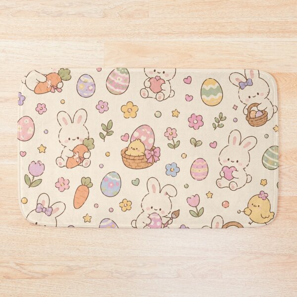 Item preview, A cute whimsical easter bunny pattern designed and sold by ellinnur.