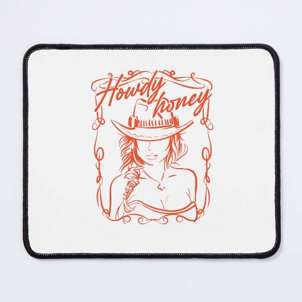 Item preview, Howdy Honey Vintage Cowgirl Graphic Art designed and sold by The secret storage room.