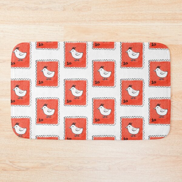 Item preview, 10 cent Postage Stamp Cute Baby Chick in Red and Black designed and sold by The Sketchlight.