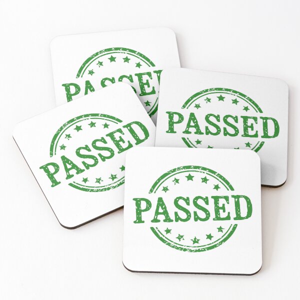 Item preview, Passed Grunge Rubber Stamp Badge designed and sold by VectorForge Studio.