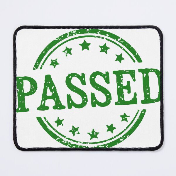 Item preview, Passed Grunge Rubber Stamp Badge designed and sold by VectorForge Studio.