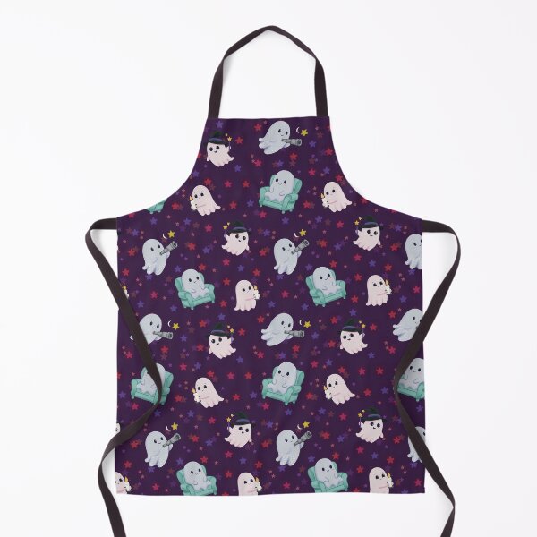 Item preview, Cute Magic and Stargazing Ghosts Seamless Halloween Pattern designed and sold by StoriesInGrain.