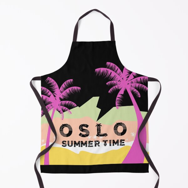 Item preview, Retro Oslo Summer Time Tropical Synthwave Sunset designed and sold by UTkiKK.