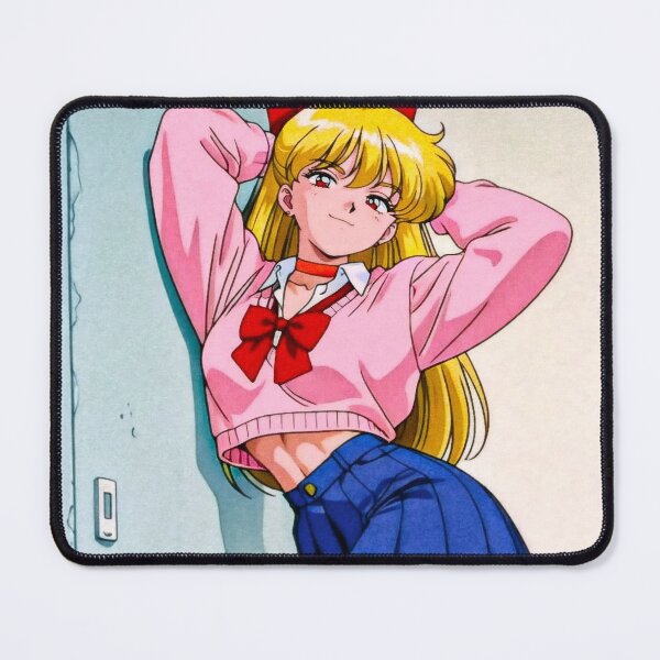 Item preview, Retro 90s School Uniform Blonde Heroine - Vintage Anime Aesthetic Art designed and sold by Billy Morfo™.