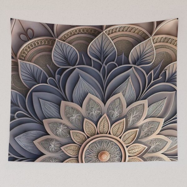 Item preview, 3D Mandala Floral Carved Lace Elegant Boho Pattern designed and sold by LYAN-STORE.