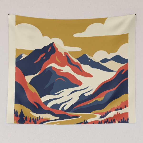 Item preview, Wrangell-St. Elias National Park USA Travel Vintage designed and sold by RareDeerArt.