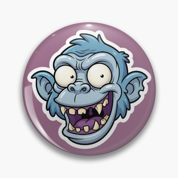 Item preview, Zombie Shark Cartoon Sticker 1 | Funny Undead Shark Face | Creepy Cute Monster Ocean Art | Horror Halloween Die Cut Sticker designed and sold by Bhaskar Digital Art.