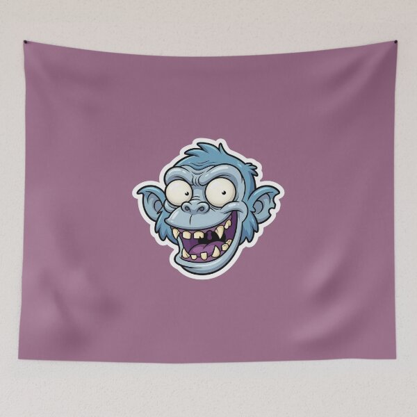 Item preview, Zombie Shark Cartoon Sticker 1 | Funny Undead Shark Face | Creepy Cute Monster Ocean Art | Horror Halloween Die Cut Sticker designed and sold by Bhaskar Digital Art.