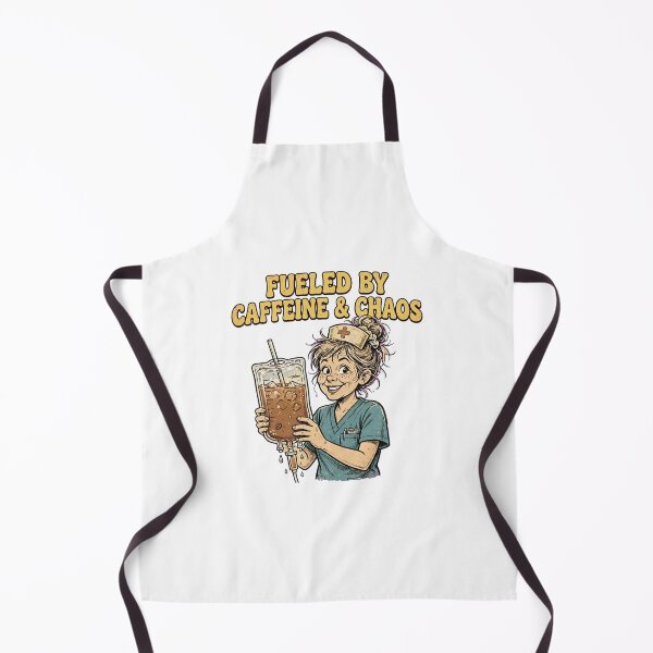 Item preview, Fueled By Caffeine And Chaos Funny Nurse Iced Coffee IV Bag Drip designed and sold by Yellowriversss.