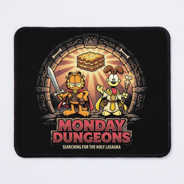 Item preview, Monday Dungeons Holy Lasagna Funny Orange Cat RPG Parody designed and sold by AdyKurniawan.