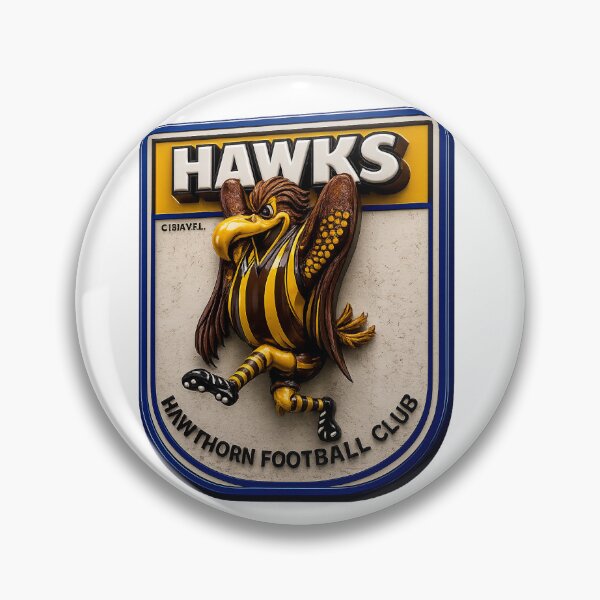 Item preview, Hawthorn Hawks AFL VFL Logo Mascot Classic Vintage designed and sold by Luke Foran Sports Art.