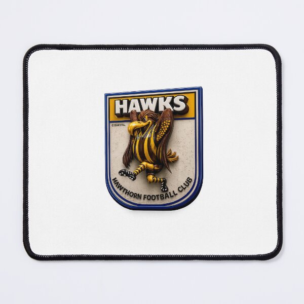 Item preview, Hawthorn Hawks AFL VFL Logo Mascot Classic Vintage designed and sold by Luke Foran Sports Art.