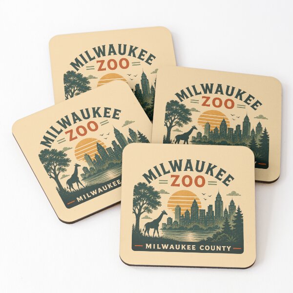 Item preview, Vintage Milwaukee County Zoo Wildlife Skyline Retro designed and sold by Zayn Studio.