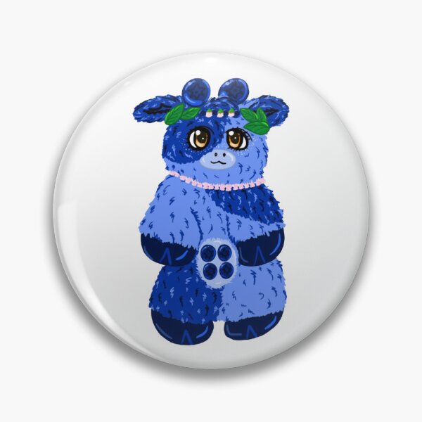 Item preview, Blueberry Cow Cute Kawaii Blue Fruit Heifer Illustration designed and sold by SaturnClub.