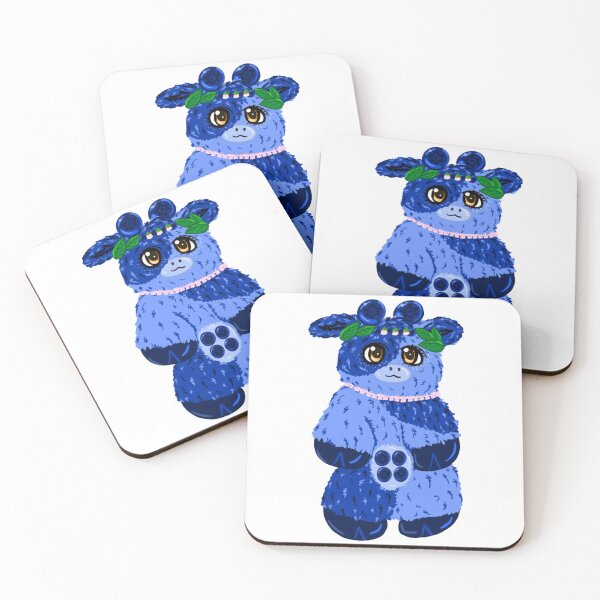 Item preview, Blueberry Cow Cute Kawaii Blue Fruit Heifer Illustration designed and sold by SaturnClub.