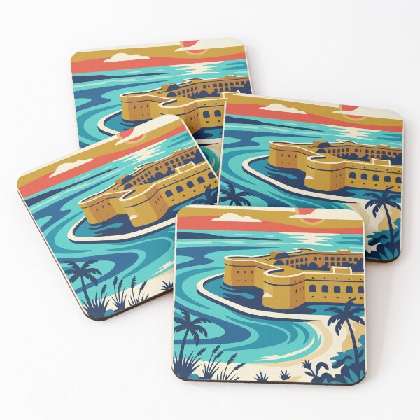 Item preview, Parque Nacional Dry Tortugas, EE. UU. Viajes vintage designed and sold by RareDeerArt.