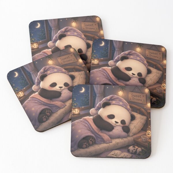 Item preview, Sweet Dreams Panda | Cozy Sleeping Panda | Cute Kawaii Bedtime Animal Illustration designed and sold by Rohinirohi029.
