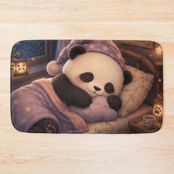 Item preview, Sweet Dreams Panda | Cozy Sleeping Panda | Cute Kawaii Bedtime Animal Illustration designed and sold by Rohinirohi029.