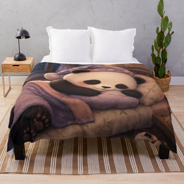 Item preview, Sweet Dreams Panda | Cozy Sleeping Panda | Cute Kawaii Bedtime Animal Illustration designed and sold by Rohinirohi029.
