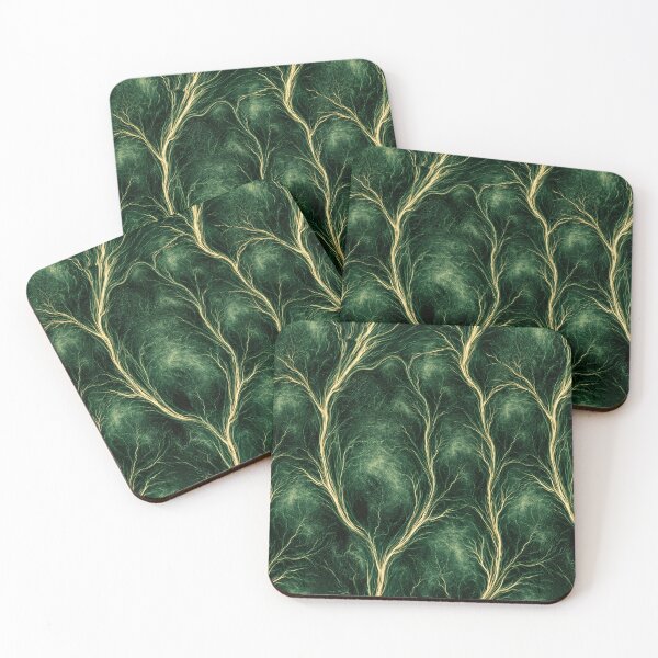 Item preview, Deep Green Mossy Veins Abstract Art designed and sold by Piotrek0001.