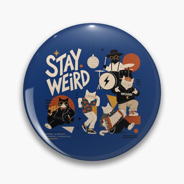 Item preview, Quirky Cat Club, Stay Weird Minimal Cat Band designed and sold by bcouchie.
