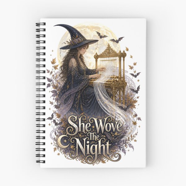 Item preview, She Wove The Night Halloween Witch designed and sold by Sovereign Supply Co..