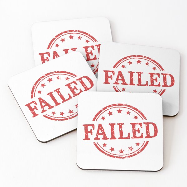 Item preview, Failed Grunge Rubber Stamp Badge designed and sold by VectorForge Studio.