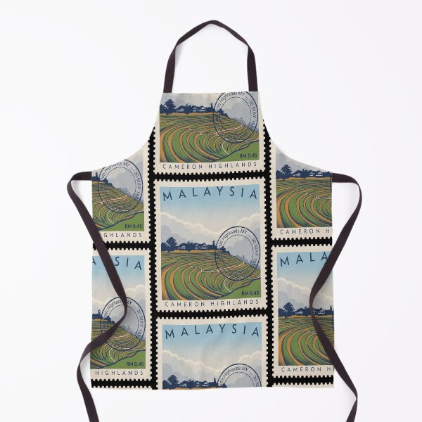 Item preview, Cameron Highlands Malaysia Tea Terraces Mist Stamp Sticker designed and sold by stickercuffs.