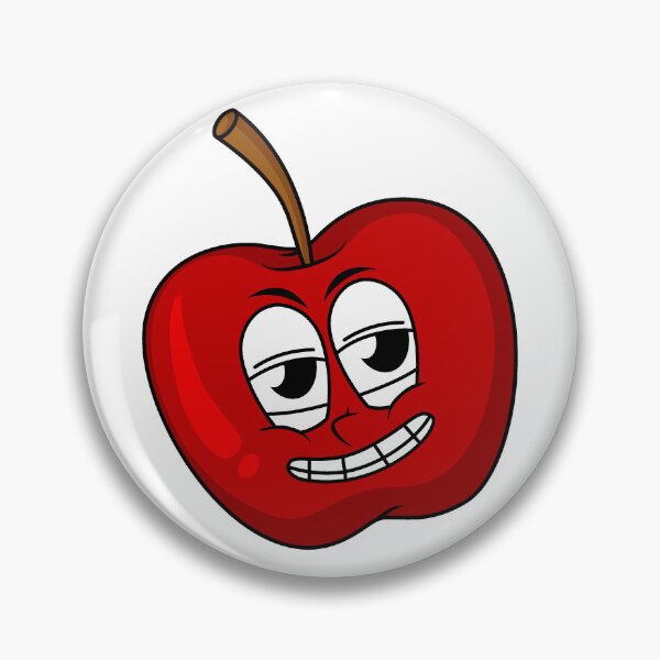 Item preview, Funny Smirking Apple Cartoon designed and sold by priyanshustore.
