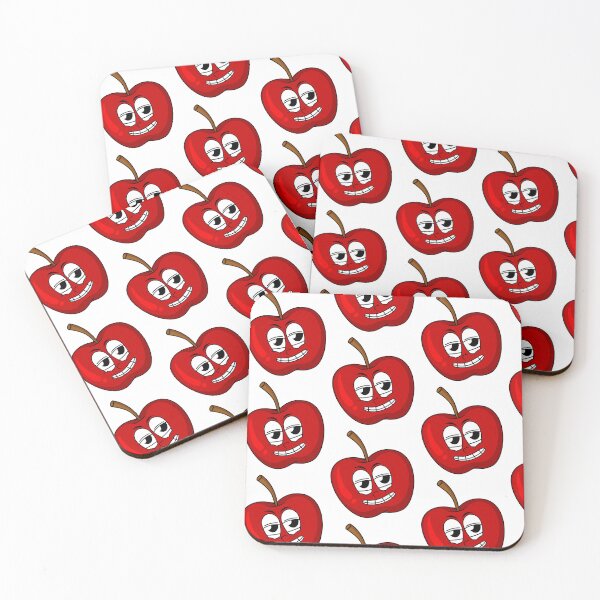 Item preview, Funny Smirking Apple Cartoon designed and sold by priyanshustore.