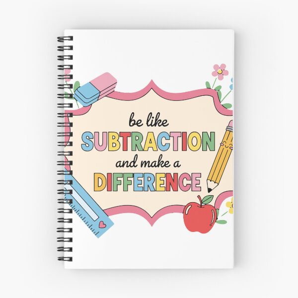 Item preview, Be Like Subtraction And Make A Difference Teacher Education Math Student designed and sold by SofiBlair.