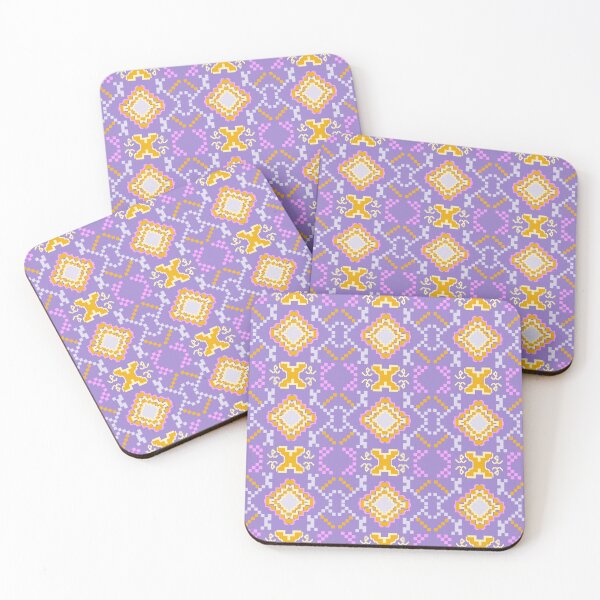 Item preview, Pastel Pixel Art Geometric Pattern - Cute Retro Tribal Mosaic designed and sold by Freedom-11.