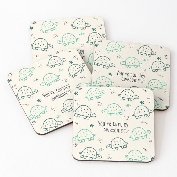 Item preview, You're Turtley Awesome Funny Pun Turtle Doodle designed and sold by LibertyHub.