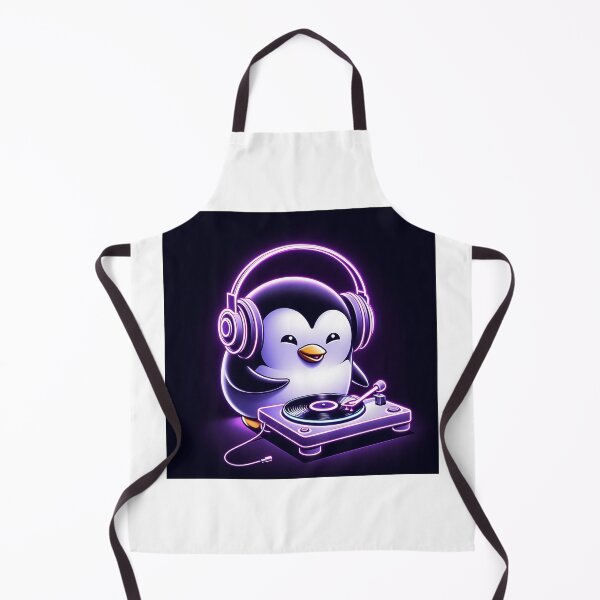 Item preview, Glowing Neon Penguin DJ designed and sold by Michaelragheb.