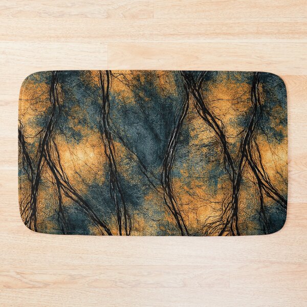 Item preview, Orange and Slate Marbled Branches Design designed and sold by Piotrek0001.