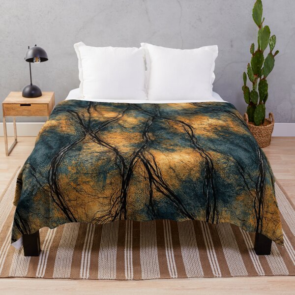 Item preview, Orange and Slate Marbled Branches Design designed and sold by Piotrek0001.