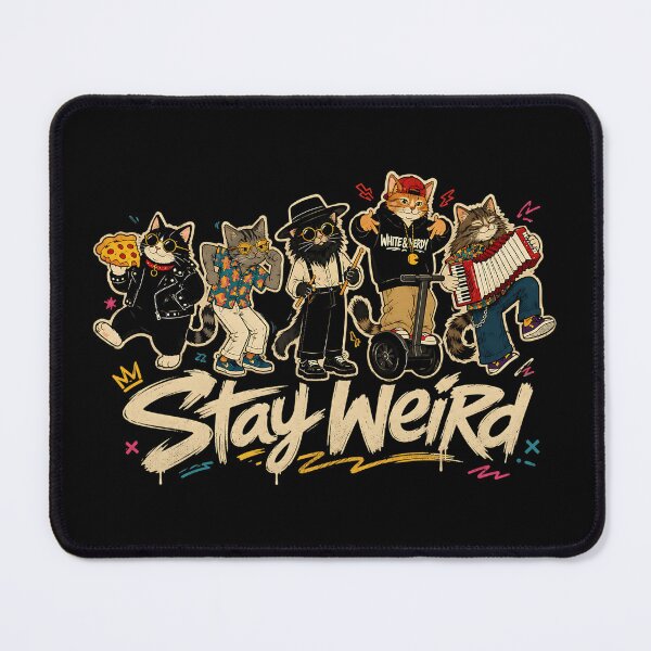 Item preview, Stay Weird Cat Crew designed and sold by bcouchie.
