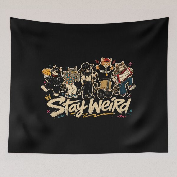 Item preview, Stay Weird Cat Crew designed and sold by bcouchie.