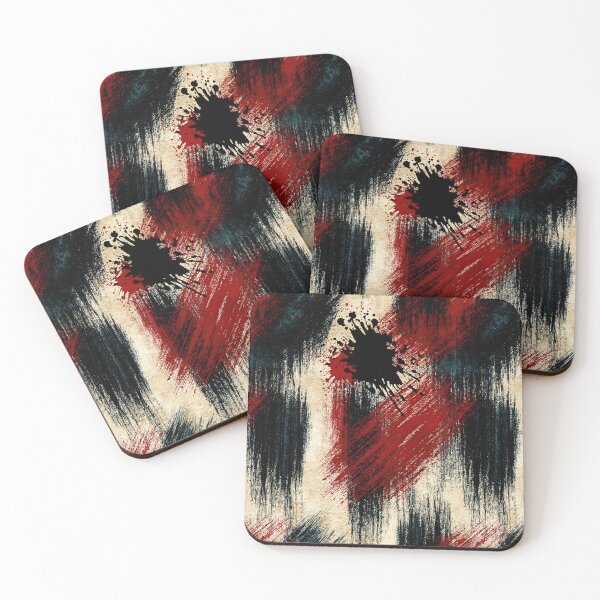 Item preview, Abstract Ink Splash with Crimson Accent designed and sold by Piotrek0001.