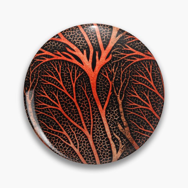 Item preview, Glowing Orange Neural Web on Black Canvas designed and sold by Piotrek0001.