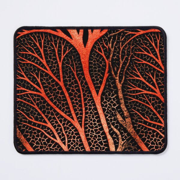 Item preview, Glowing Orange Neural Web on Black Canvas designed and sold by Piotrek0001.