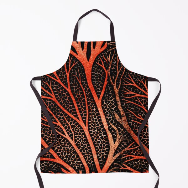 Item preview, Glowing Orange Neural Web on Black Canvas designed and sold by Piotrek0001.